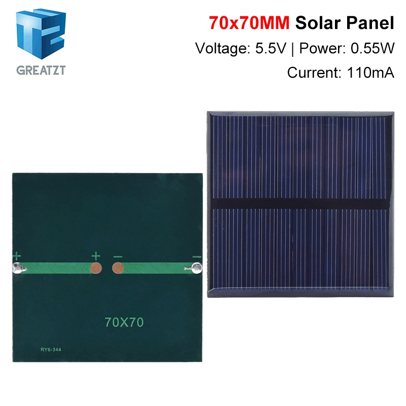 GREATZT 5.5V 110mA Solar Panel - Solar Charger Panel Foldable review and price